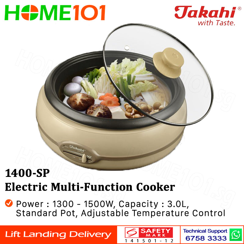 Takahi Electric Multi-Function Cooker 1500W 3.0L 1400SP