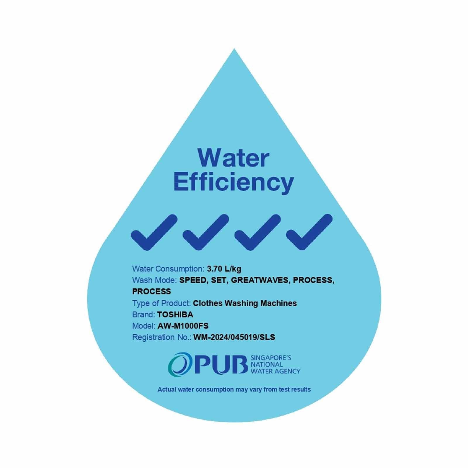 Toshiba Top Load Washing Machine 7 - 9KG AW-M801AS(WS) | AW-M901BS(WS) | AW-M1000FS(WS)