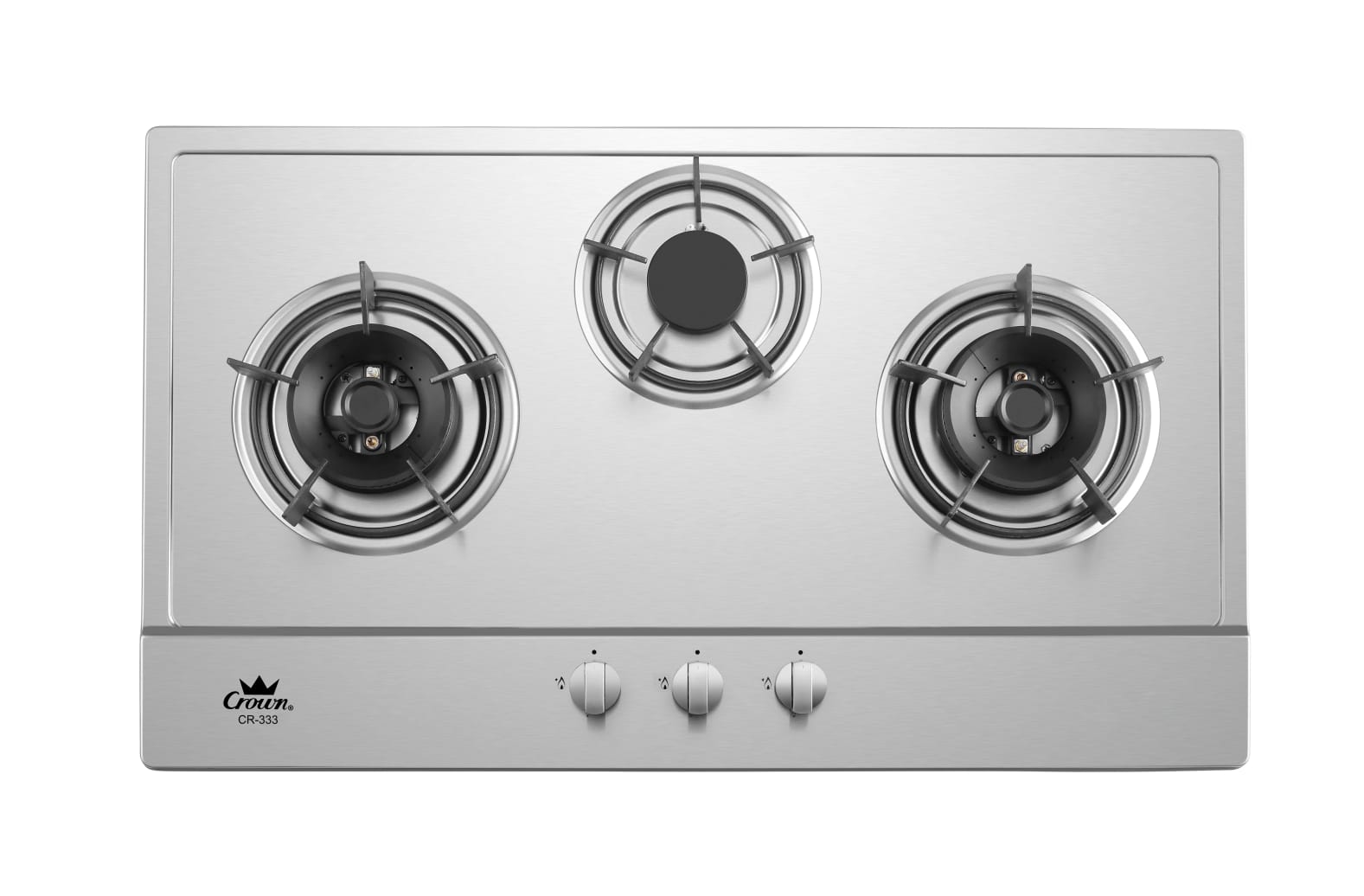 Crown Built-In Hob Stainless Steel 3 Burners CR-333 LPG / PUB - FREE INSTALLATION