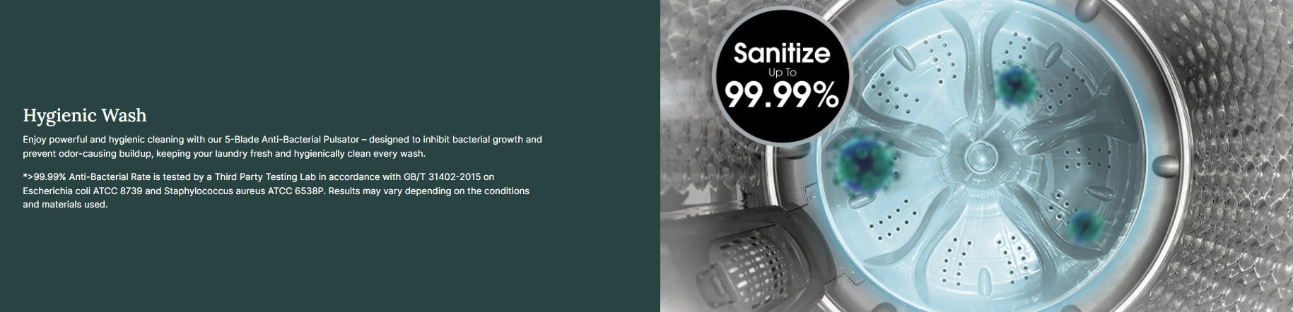 Europace AquaStorm Series Top Load Washer 15KG ETW8150EGM