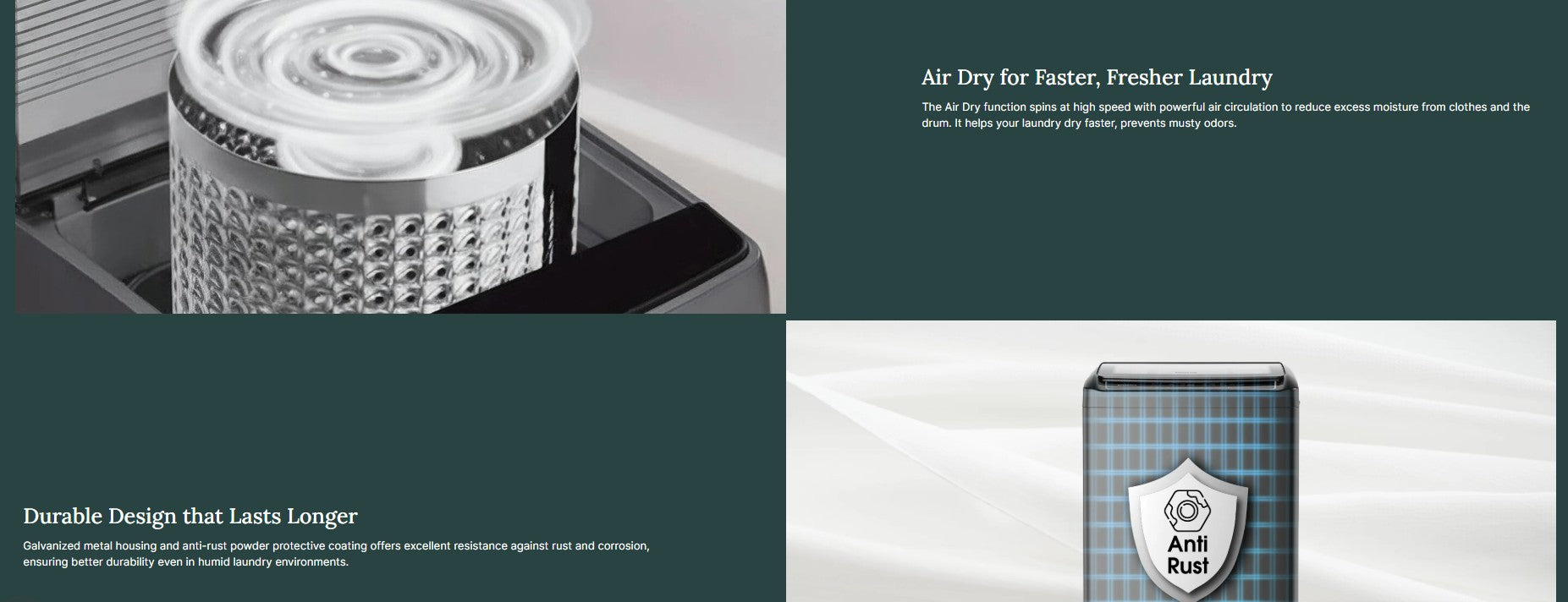 Europace AquaStorm Series Top Load Washer 15KG ETW8150EGM