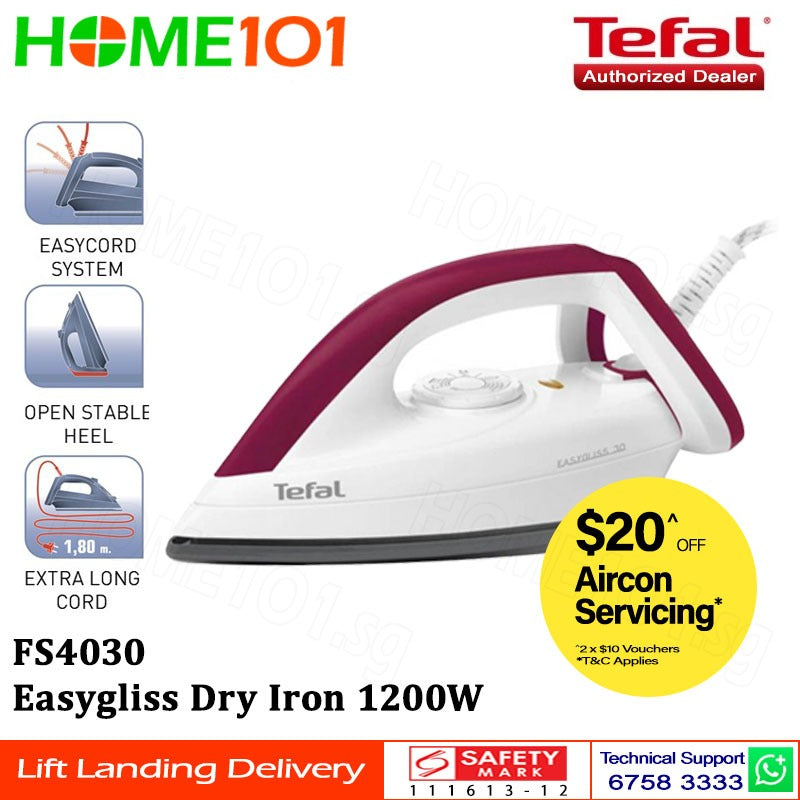 Tefal Easygliss Dry Iron 1200W FS4030