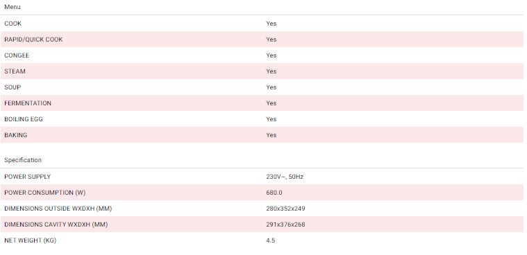 Toshiba Electric Rice Cooker 1.8L RC-18NMFEIS