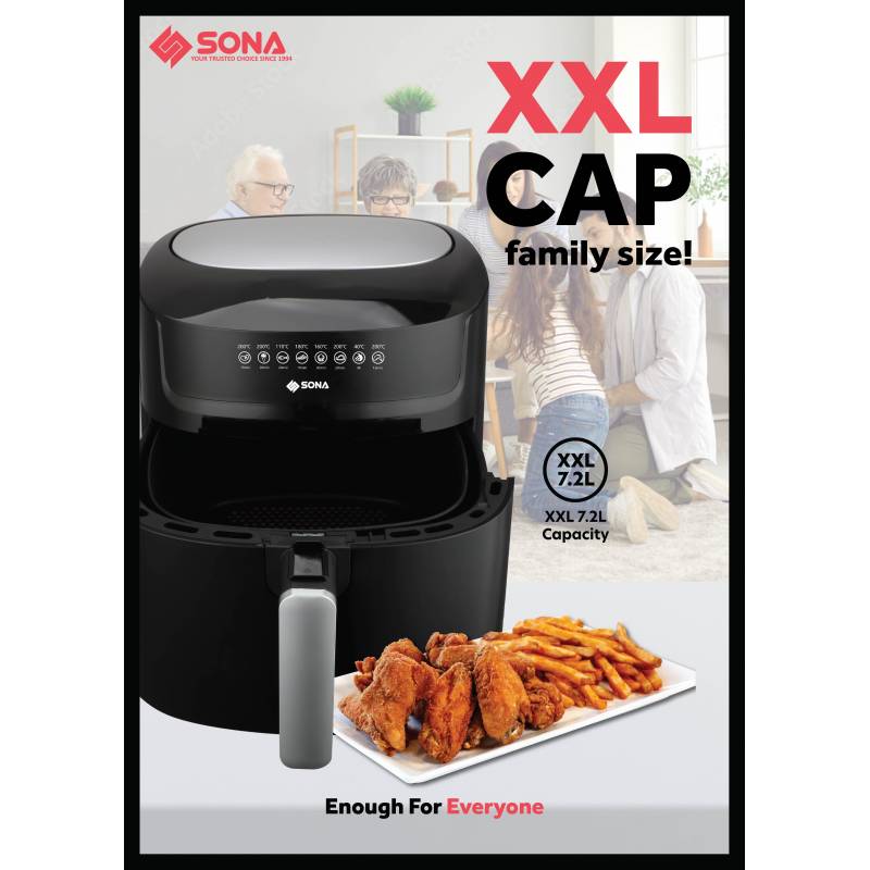 Sona Digital Air Fryer 7.2L SFR 2778