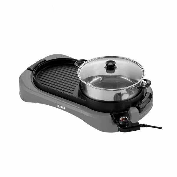 Sona Electric Steam Boat with BBQ Grill SHG 2752