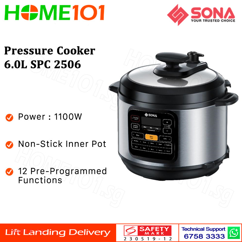 Sona Pressure Cooker 6.0L SPC 2506