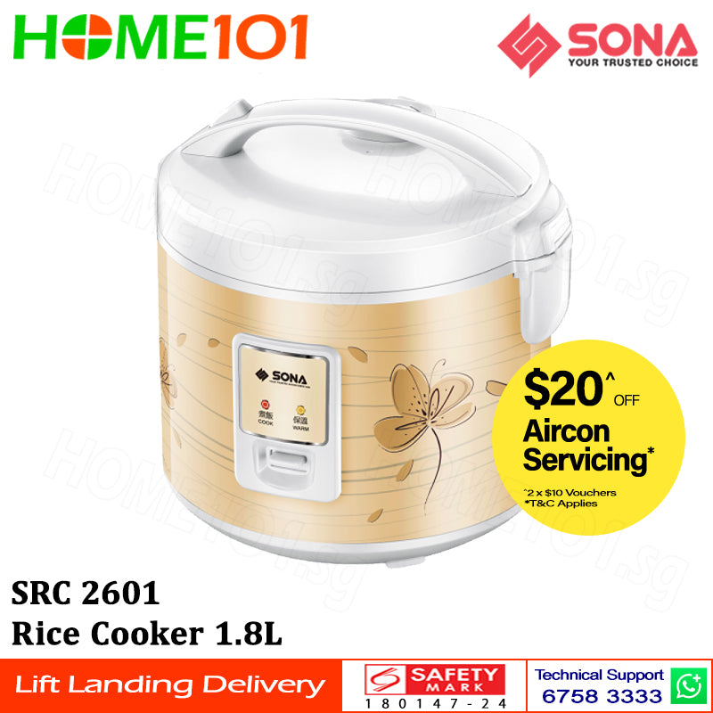 Sona Rice Cooker 1.8L SRC 2601