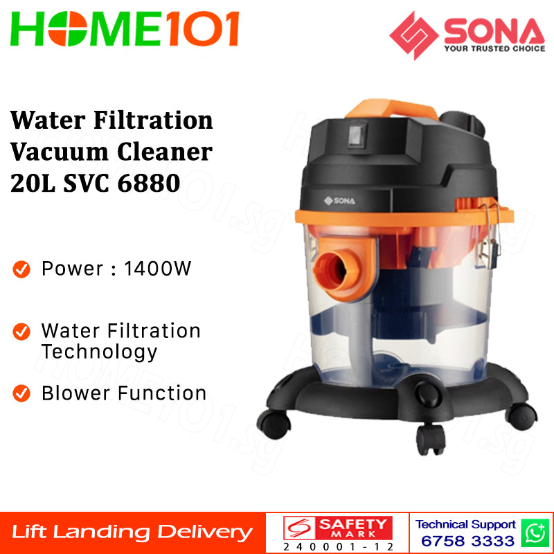 Sona Water Filtration Vacuum Cleaner 20L SVC 6880