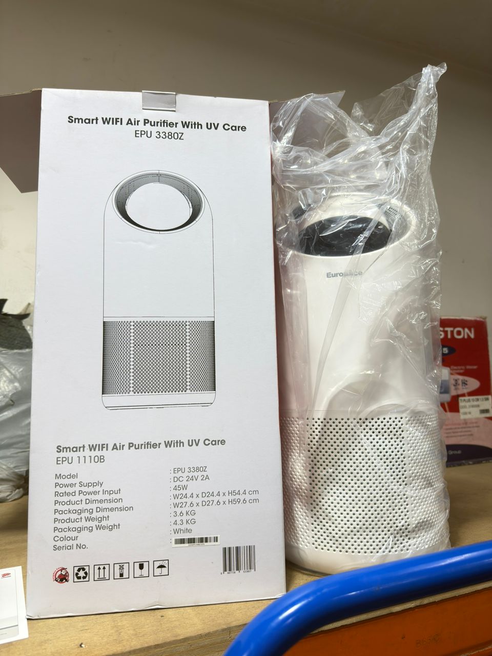 Europace Smart WIFI Air Purifier with UV Care EPU 3380Z
