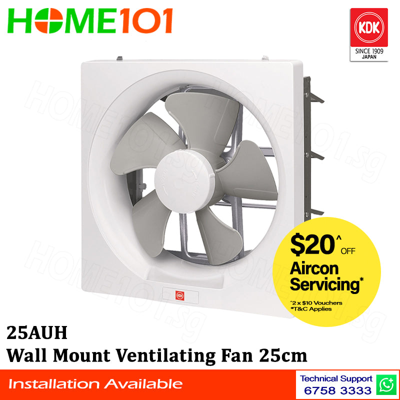 KDK Wall Mount Ventilating Fan 25cm 25AUH