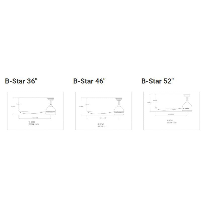 Fanco DC Remote Ceiling Fan with Light 52" B-Star Wood