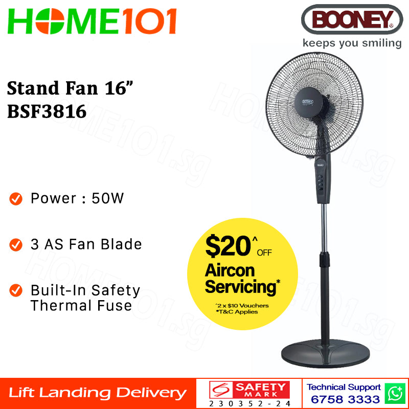 Booney Stand Fan 16" BSF3816