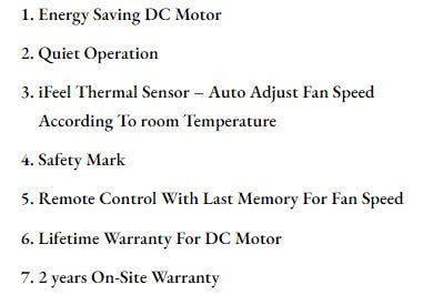 ($1 REPLACEMENT) Bestar DC Corner Fan 16” 3 Blades Dino