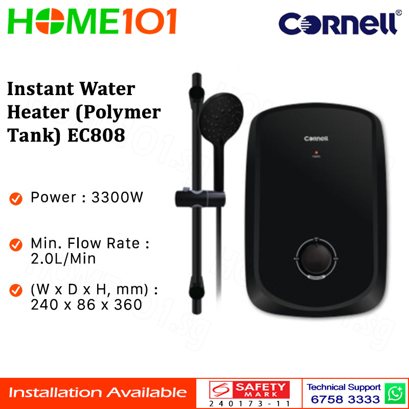 Cornell Instant Water Heater (Polymer Tank) EC808