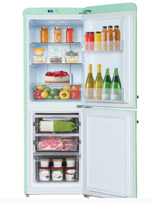 Europace 2 Door Bottom Mount Retro Fridge 170L ER7178A [ER7178AGN / ER7178AWH]