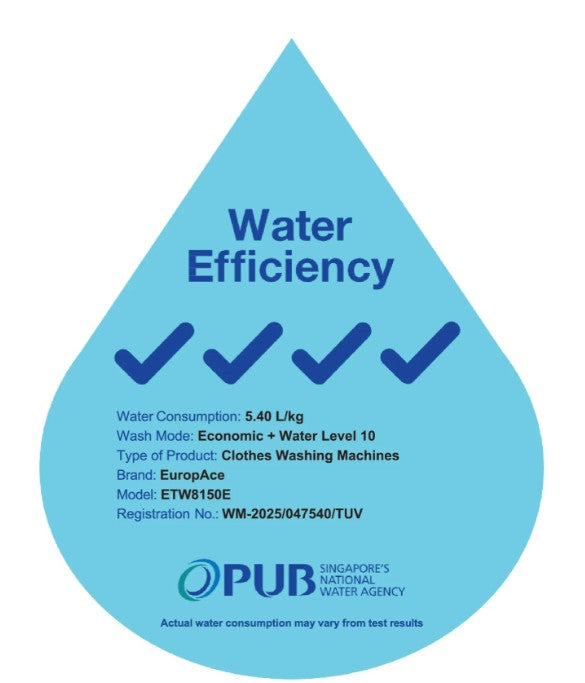 Europace AquaStorm Series Top Load Washer 15KG ETW8150EGM