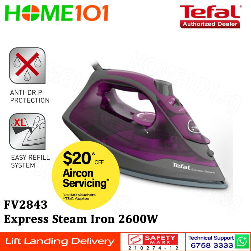 Tefal Express Steam Iron 2600W FV2843