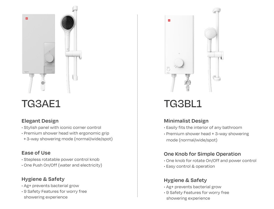KDK Instant Water Heater TG3BL1