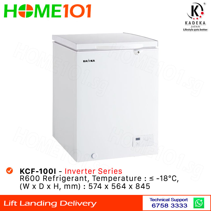 Kadeka Single Door Chest Freezer 100L KCF-100I