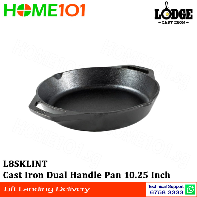 Lodge Cast Iron Dual Handle Pan 10.25 Inch L8SKLINT