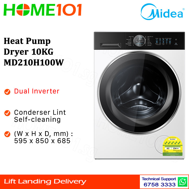 Midea Heat Pump Dryer 10KG MD210H100W