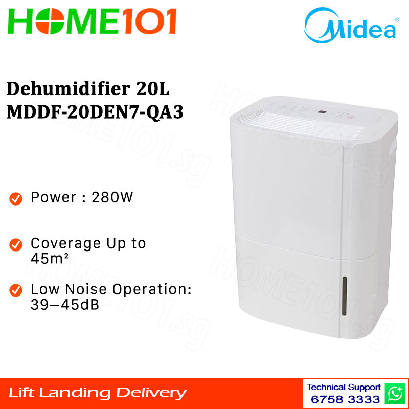 Midea Dehumidifier 20L MDDF-20DEN7-QA3