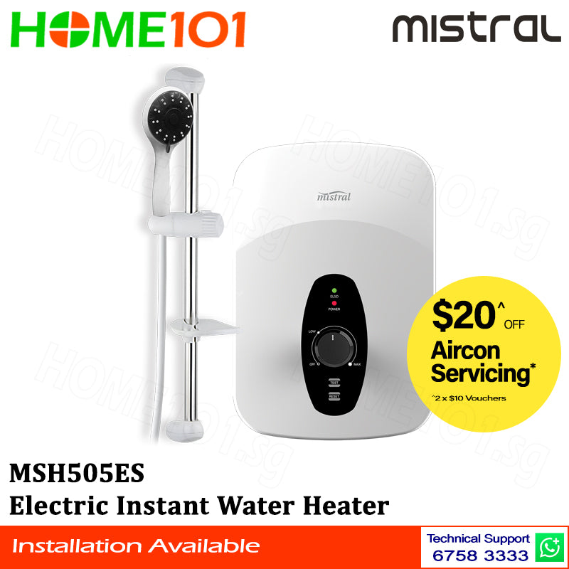 Mistral Electric Instant Water Heater MSH505ES
