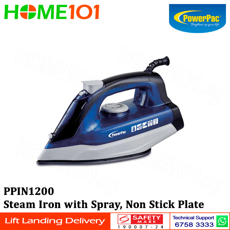 Powerpac Dry Iron with Spray 1200W PPIN1200