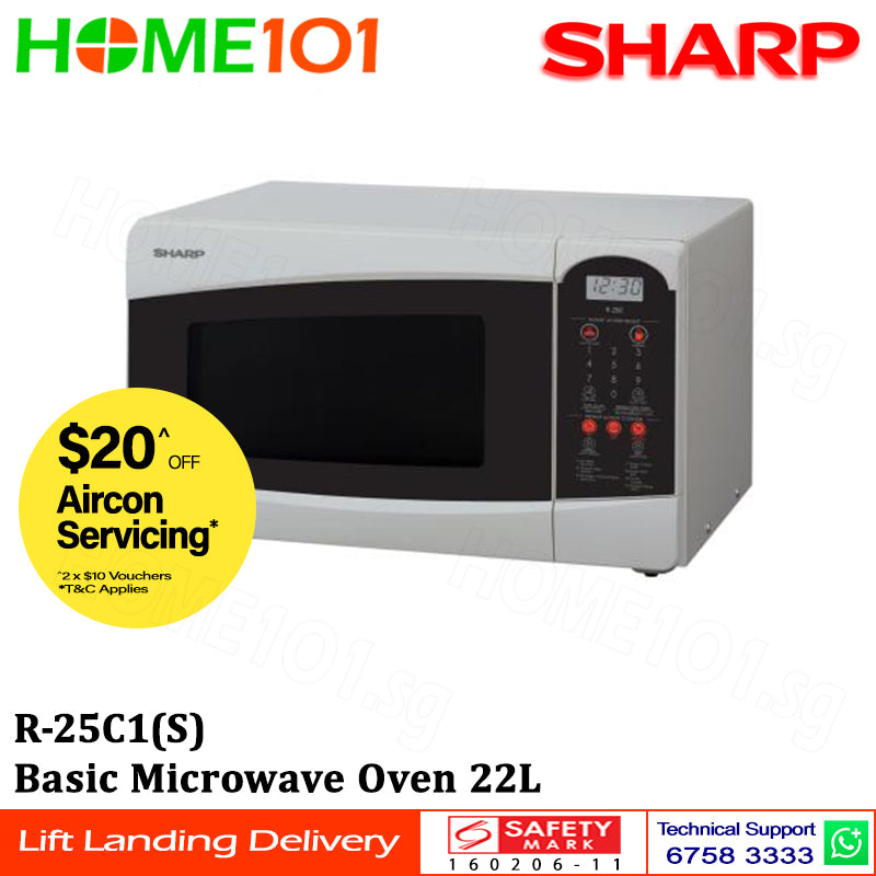 Sharp Microwave 800W 22L R-25C1(S)