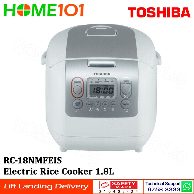 Toshiba Electric Rice Cooker 1.8L RC-18NMFEIS