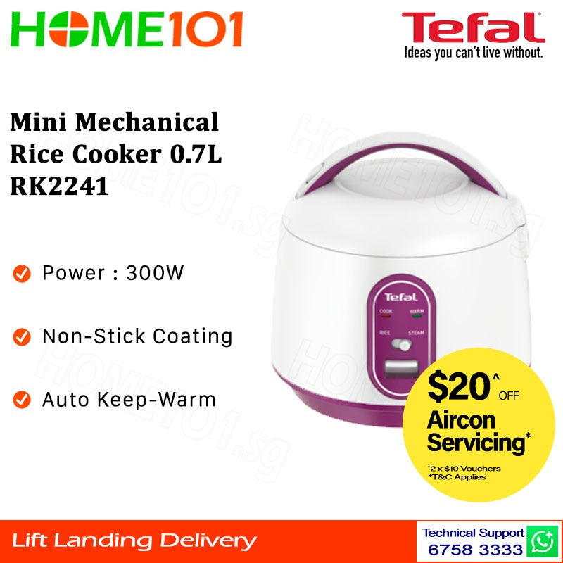 Tefal Mini Mechaniecal Rice Cooker 0.7L RK2241