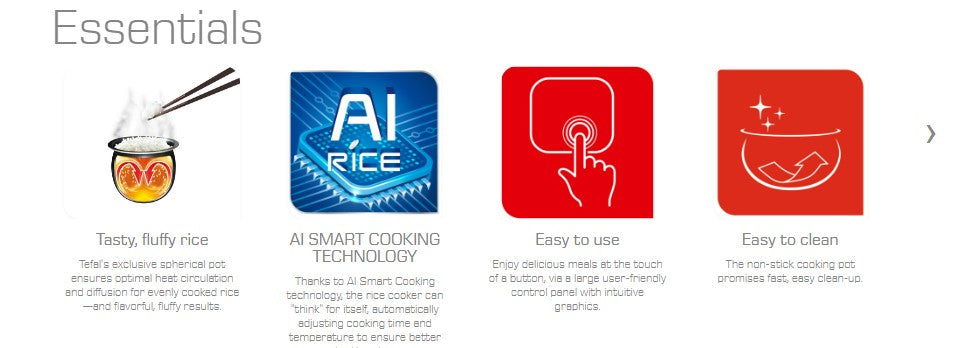 Tefal Easy Compact Rice Cooker 1.0L RK7301