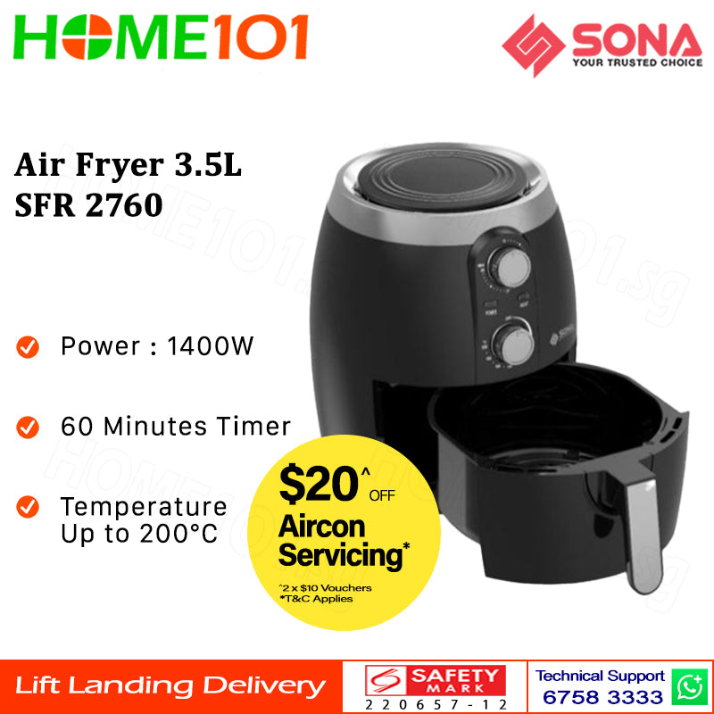 Sona 3.5L Air Fryer SFR 2760