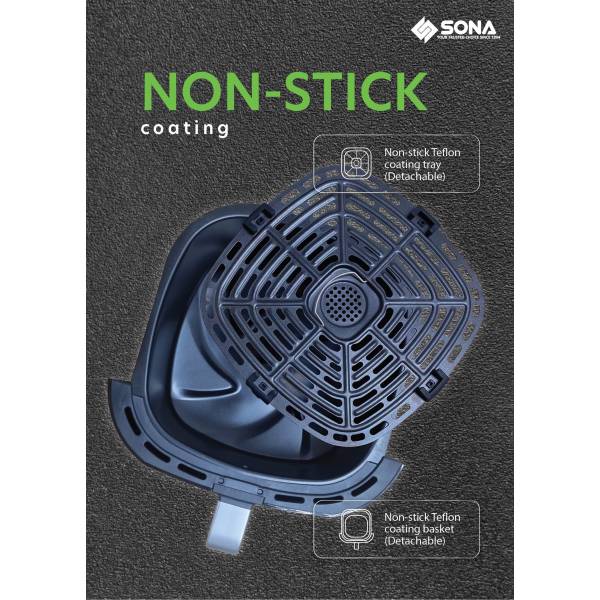 Sona Digital Air Fryer 6.8L SFR 2768