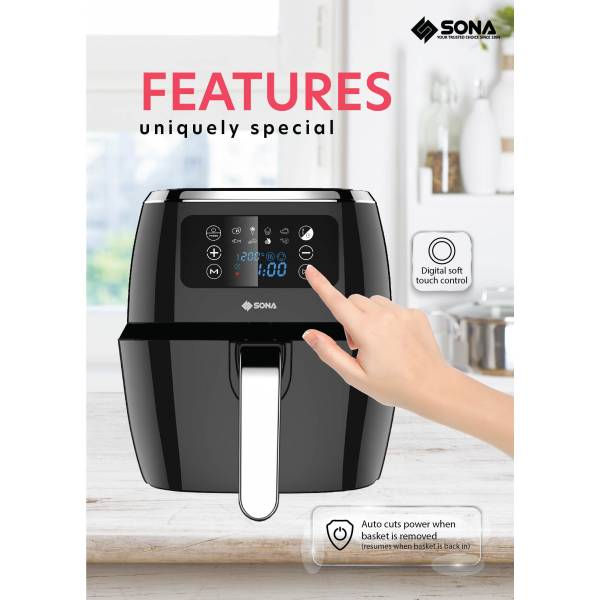 Sona Digital Air Fryer 6.8L SFR 2768