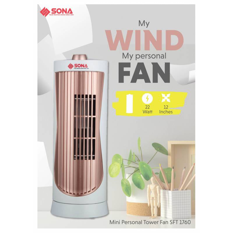 Sona Mini Personal Tower Fan SFT 1760