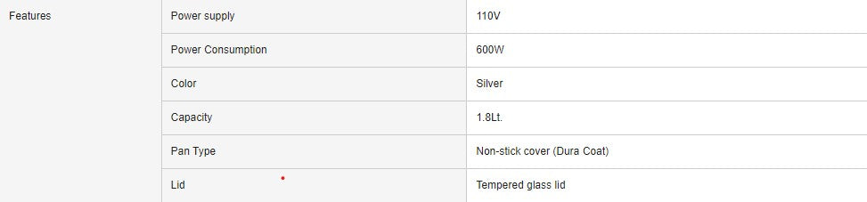 Panasonic Rice Cooker with Steamer 1.8L SR-Y18