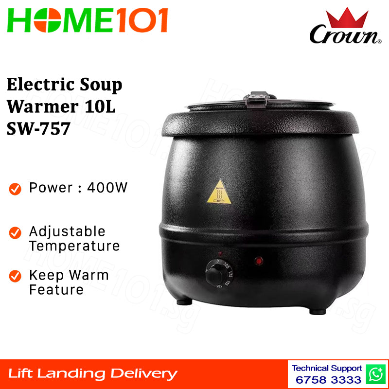 Crown Electric Soup Warmer 10L SW-757