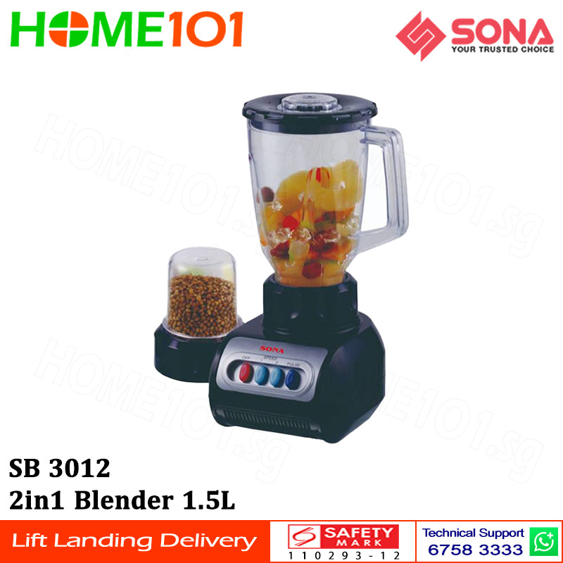 Sona 2in1 Blender 1.5L SB 3012