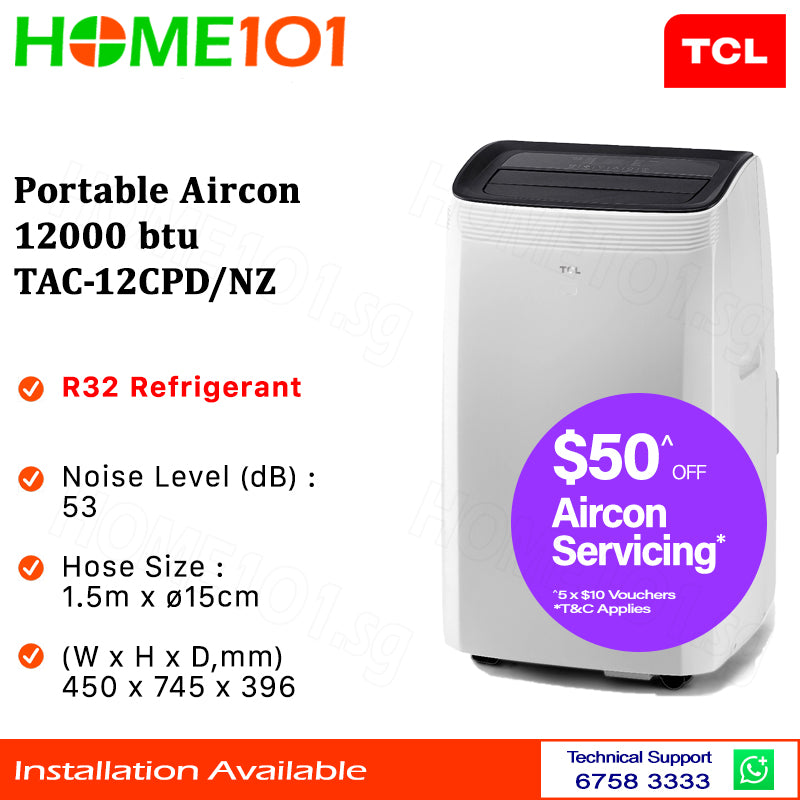 TCL Portable Aircon 12000BTU TAC-12CPD/NZ