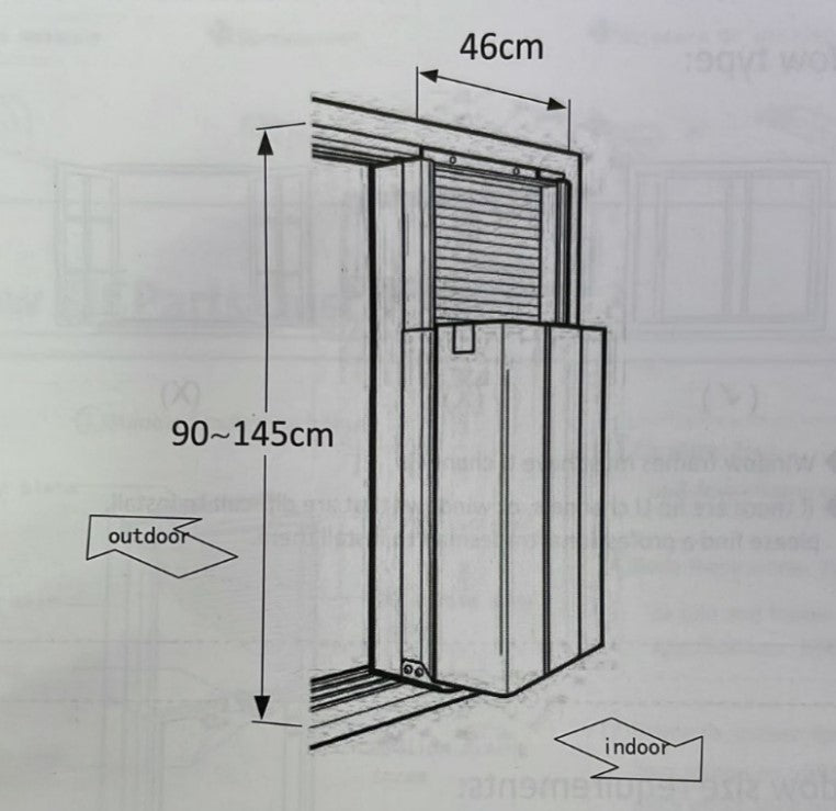 Tecno Inverter Casement Aircon 8000BTU TAC823i