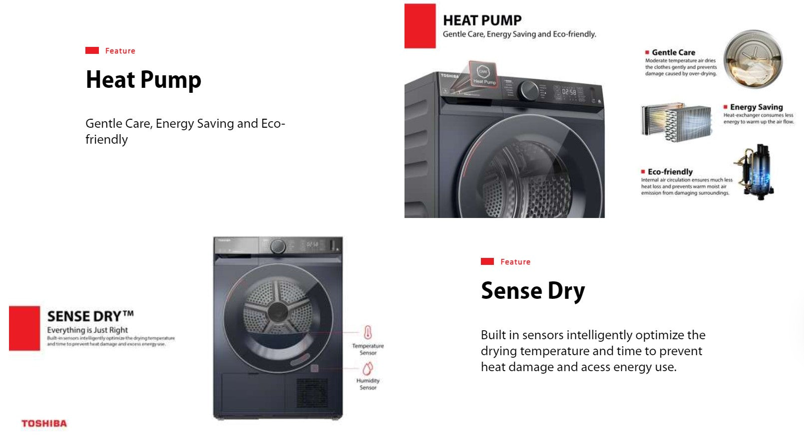 Toshiba Heat Pump Dryer 10KG TD-BK110GHS