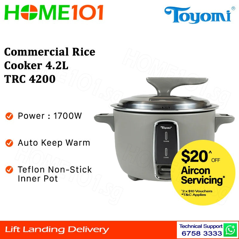 Toyomi Commercial Rice Cooker 4.2L TRC 4200