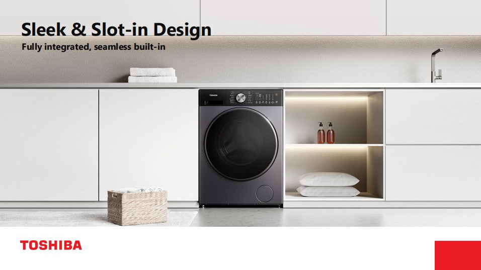 Toshiba Front Load Washer 9.5KG TW-T33B105UWS(WS) || TW-T33B105UWS(MK)
