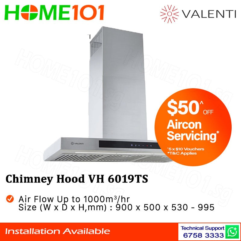 Valenti Chimney Hood 90cm VH 6019TS